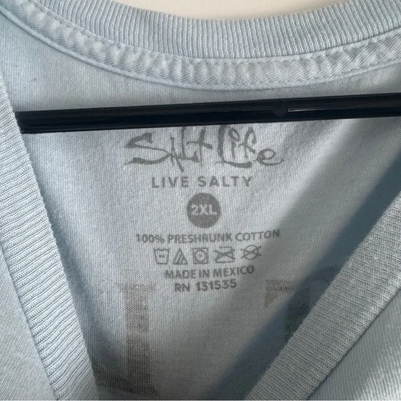 Salt Life Light Blue Tuna Graphic Tee - Picture 3 of 3
